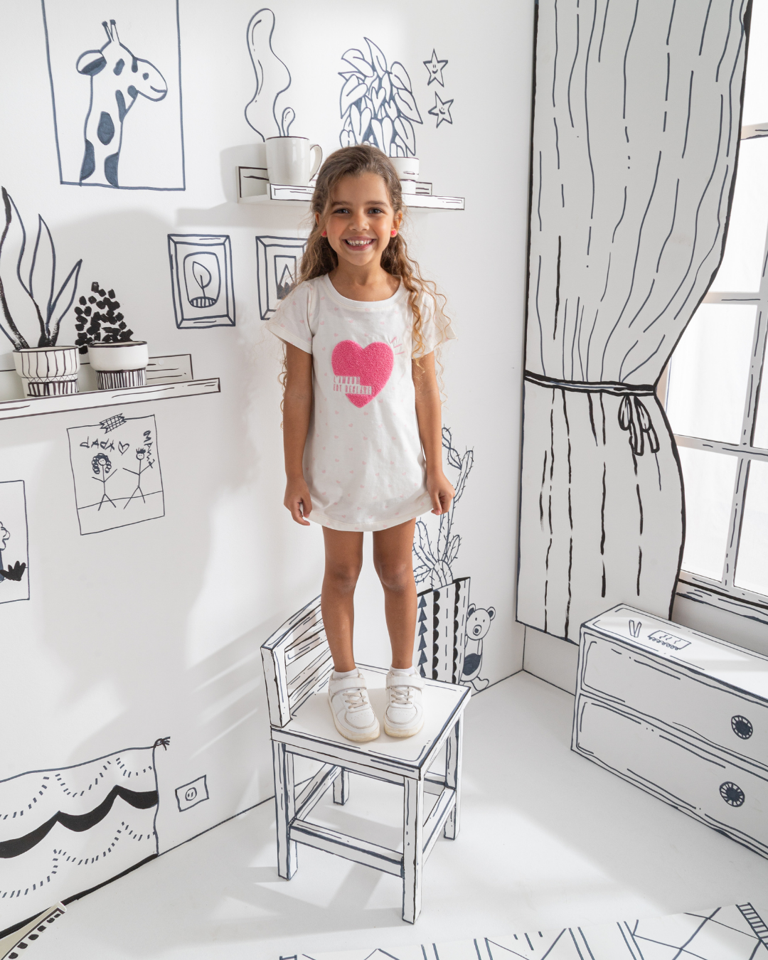 L'Amour girls half sleeve shirt