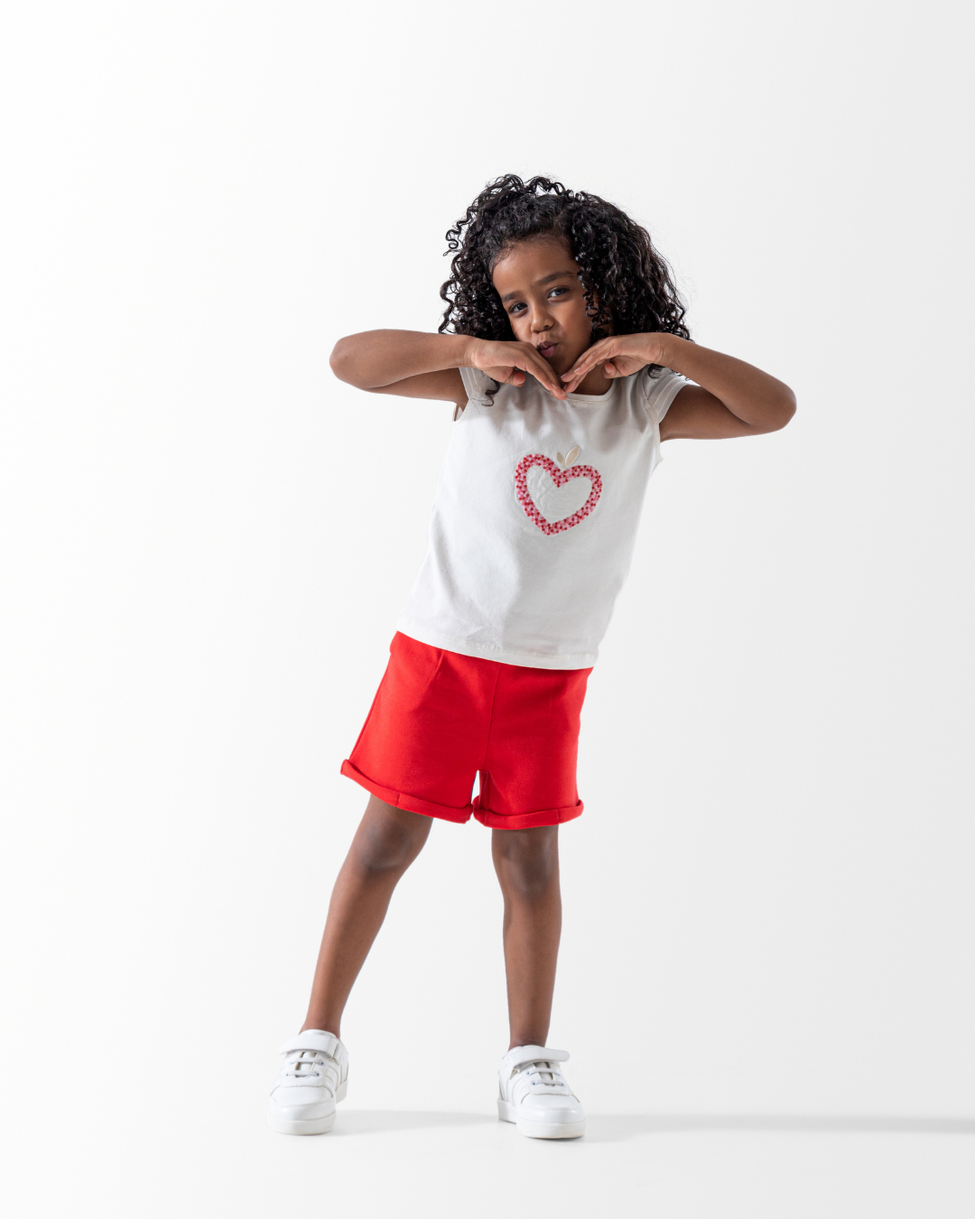 Red heart بيجاما بناتي بيبي