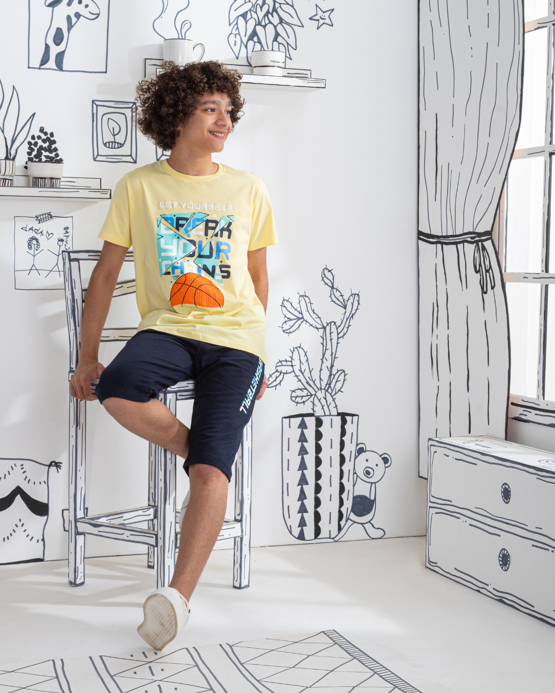 Basketball بيجامه اولادي طباعة