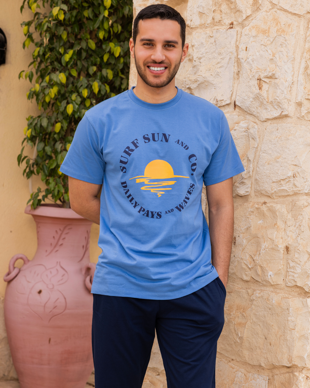 sure بيجاما رجالي نص كم و بنتاكور