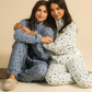 Floral Quilted Women Pajama in snow Colors