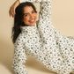 Floral Quilted Women Pajama in snow Colors