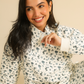 Floral Quilted Women Pajama in snow Colors