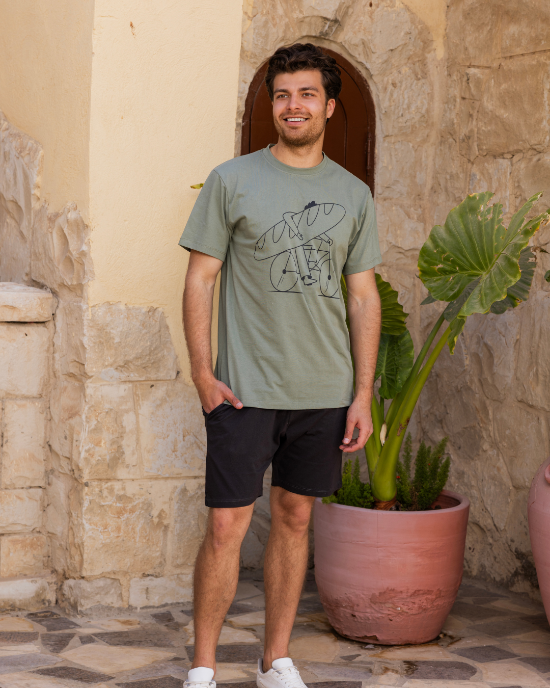 roads بيجاما رجالي نص كم و شورت