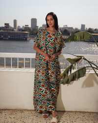 151 قميص فسكوز نص كم مشجر