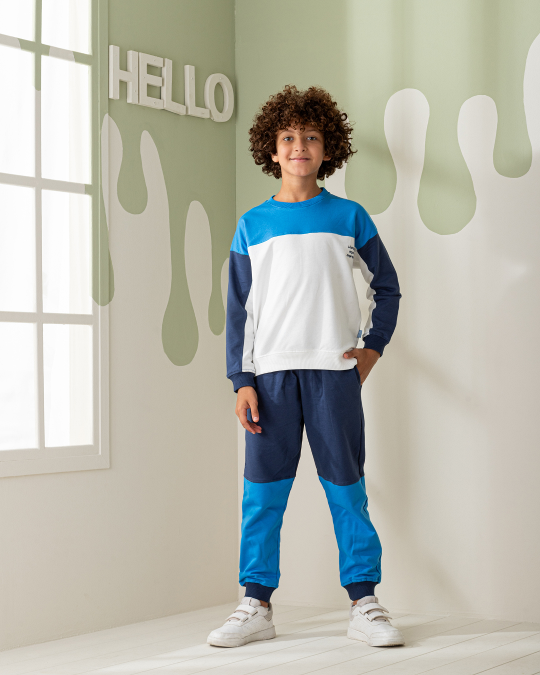 Super Heros بيجاما اولادي  سويتشرت وبنطلون قطن