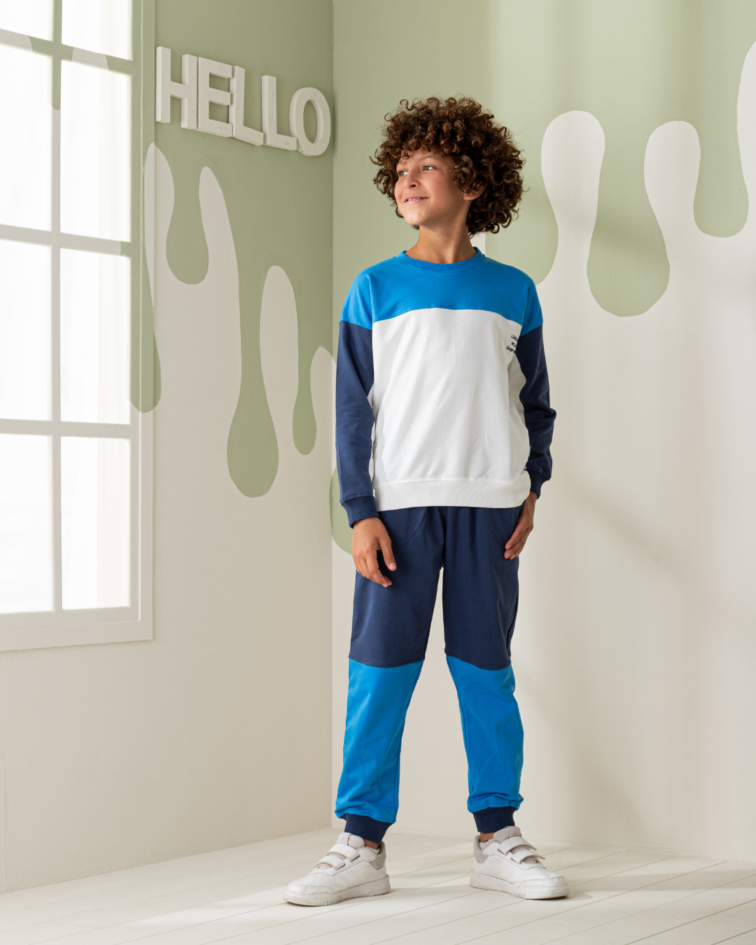 Super Heros بيجاما اولادي  سويتشرت وبنطلون قطن