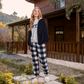 Have A Nice Day Women's 3-piece pajama set with zip-up sweatshirt, T-shirt and pants