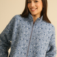 Floral Quilted Women Pajama in snow Colors