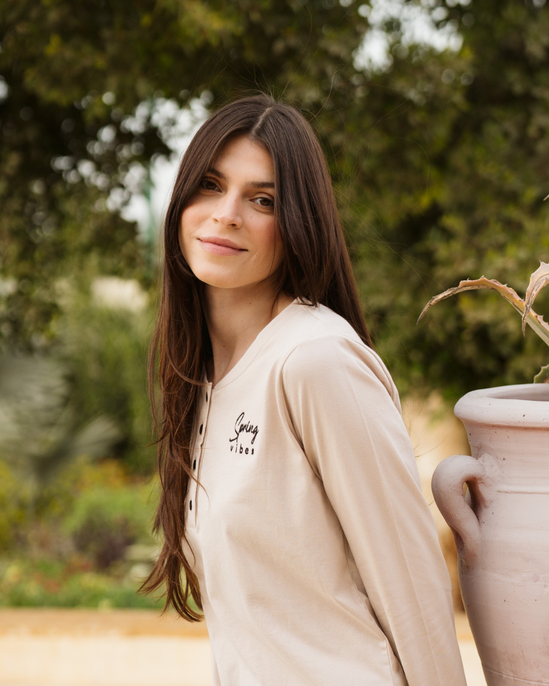 Arrows بيجاما حريمي كُم طويل و زراير