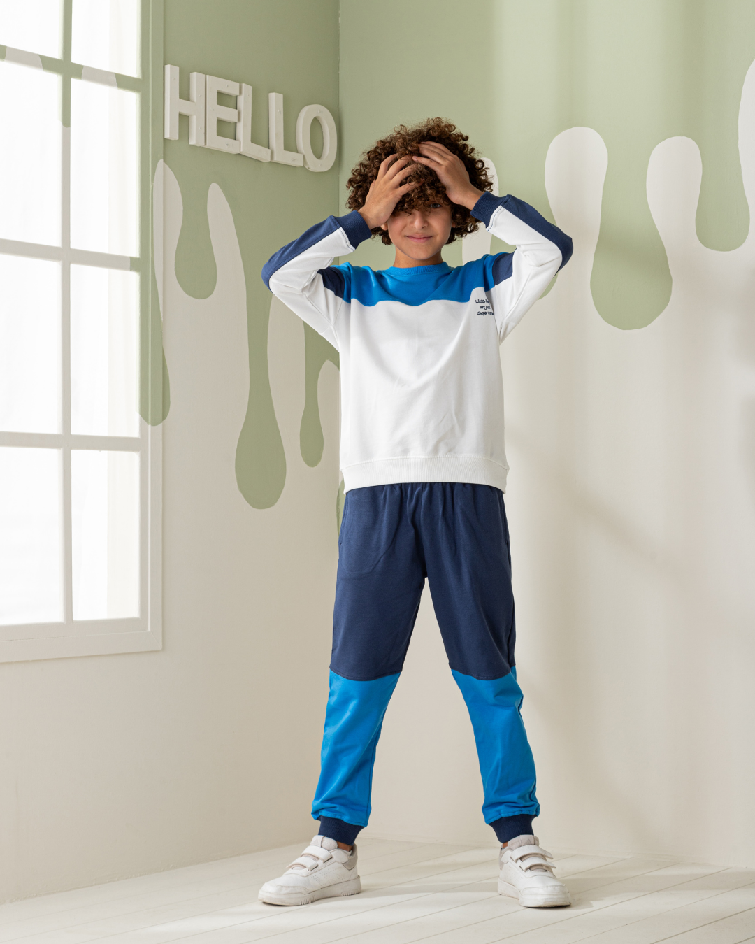 Super Heros بيجاما اولادي  سويتشرت وبنطلون قطن