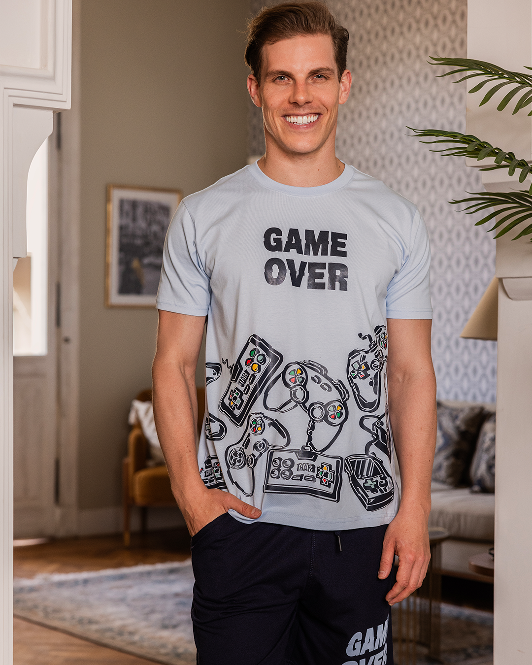 game over men's pajamas