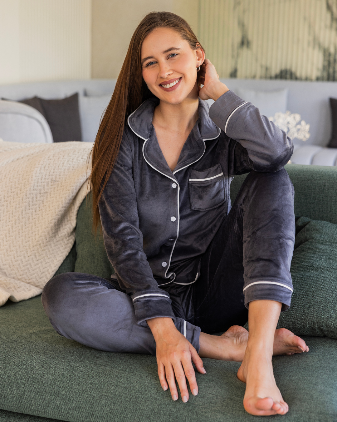 بيجامه كلاسيك ساده