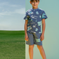 Boys street style pajama shorts