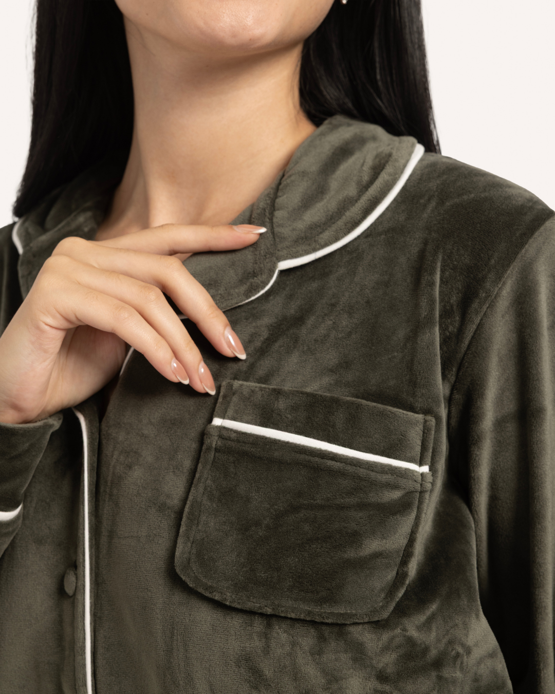 Plain classic women's pajamas