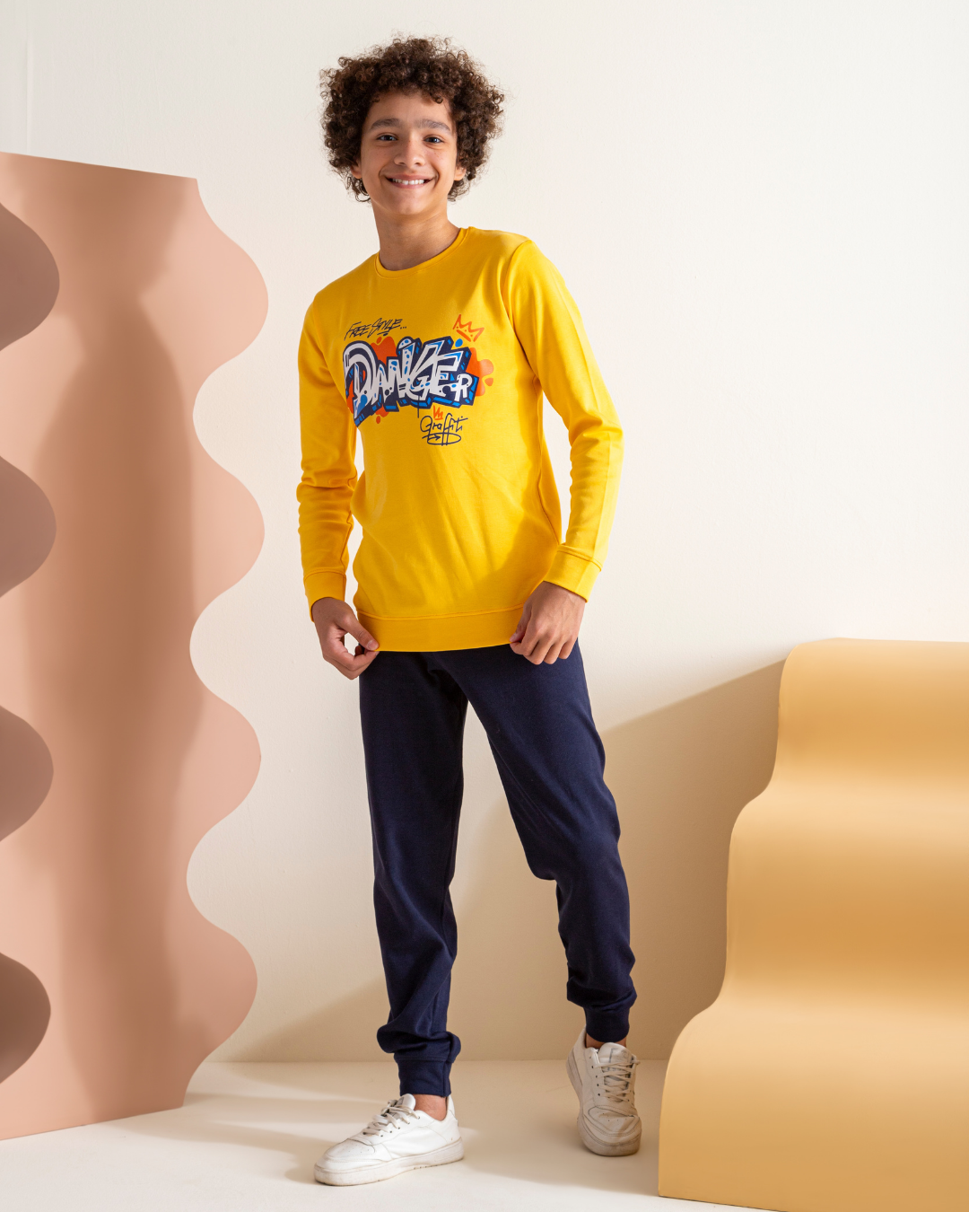 Danger بيجامه اولادي طباعة انترلوك