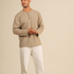Textured Henley Pajamas