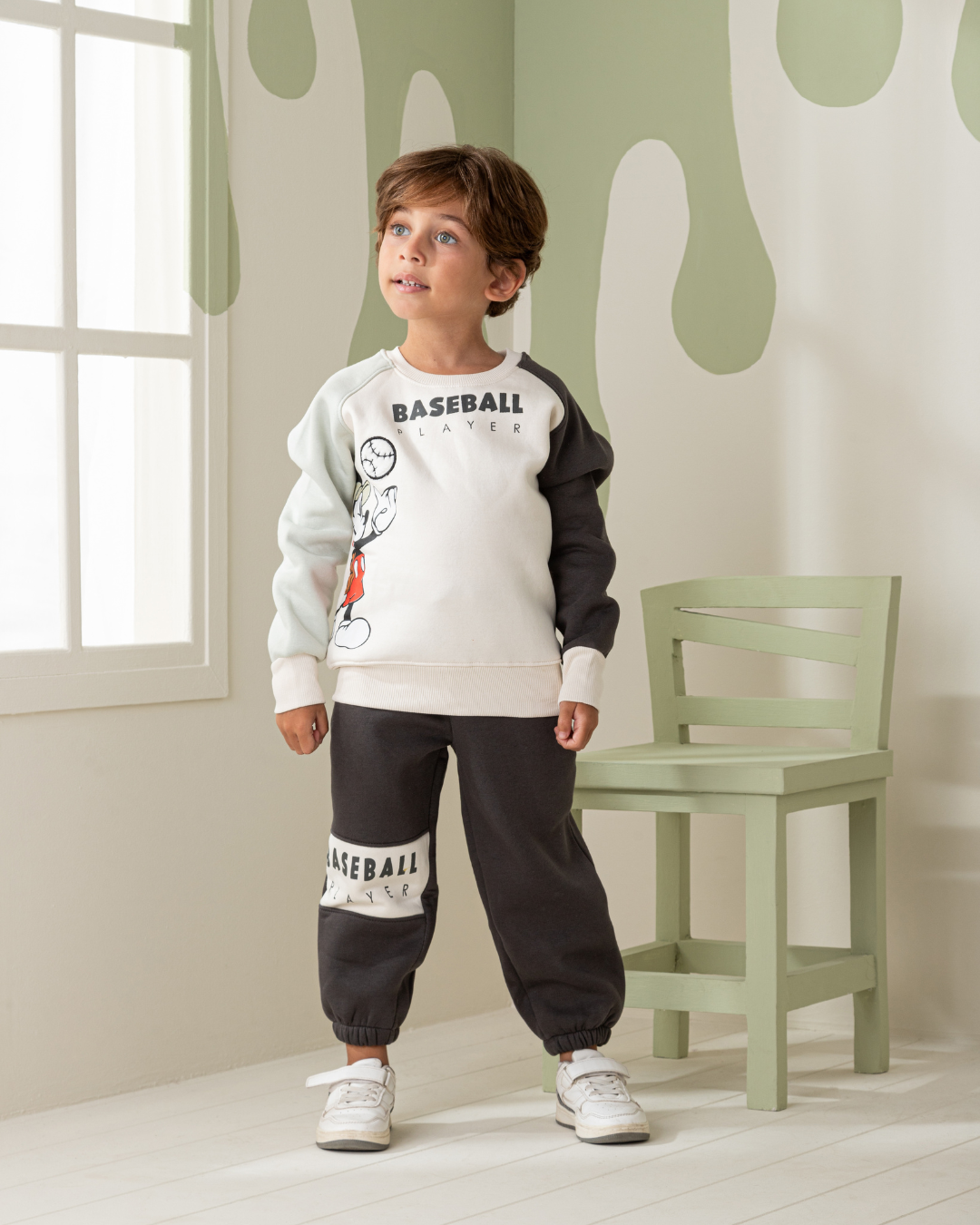 Baseball Player Boy بيجاما أولادي رَجلان