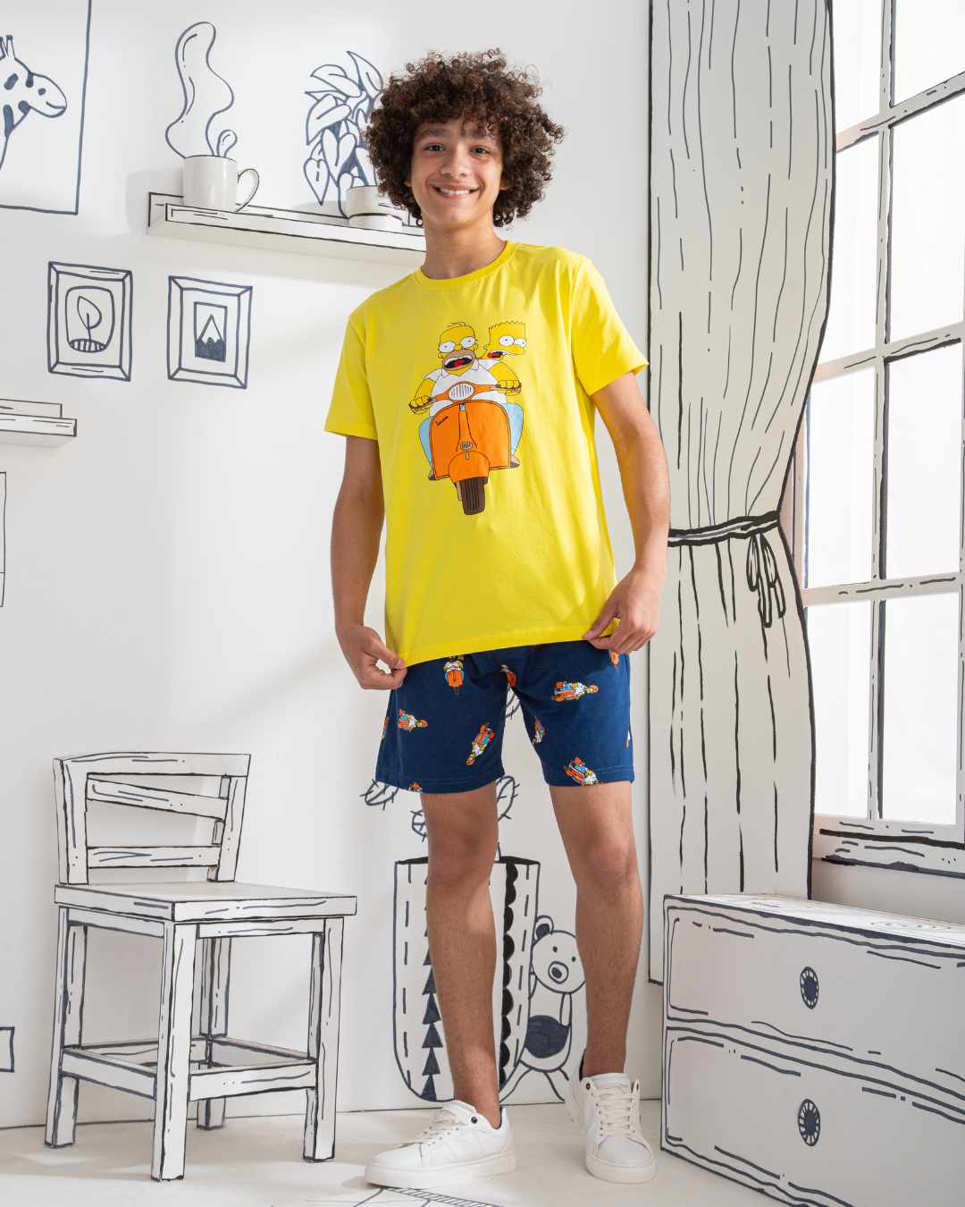 Simpson بيجامه اولادي شورت جرسونيه فزبا سيمبسون