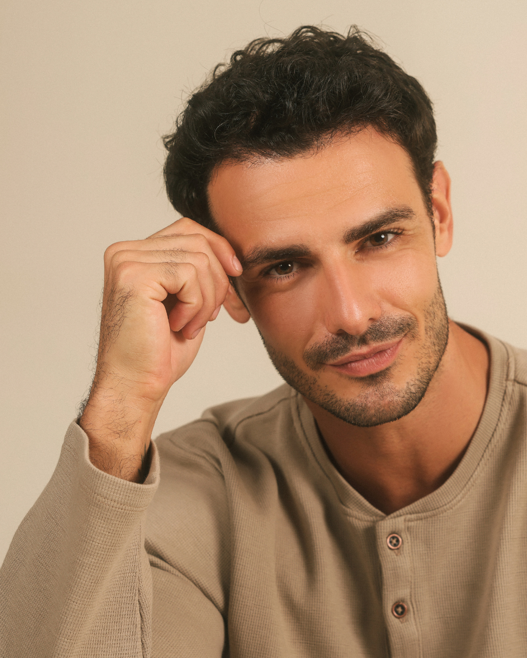 Textured Henley Pajamas