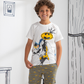 Batman stripe بيجاما اولادي نص كم و شورت قطن
