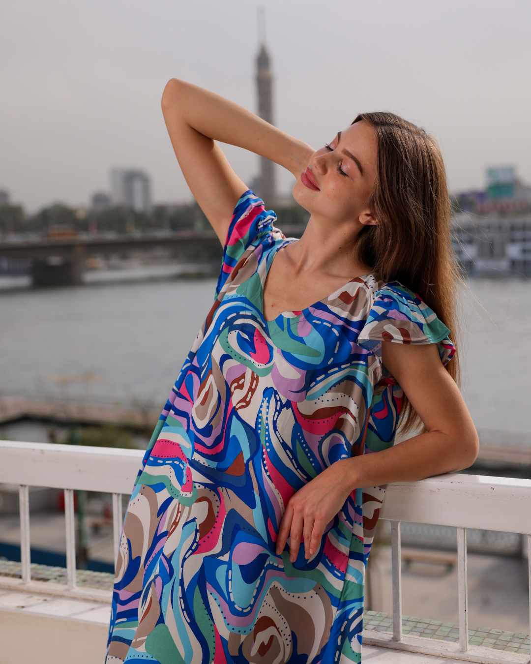 752 قميص فسكوز قصير