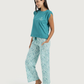 Women's Pajama Pants with Flowers