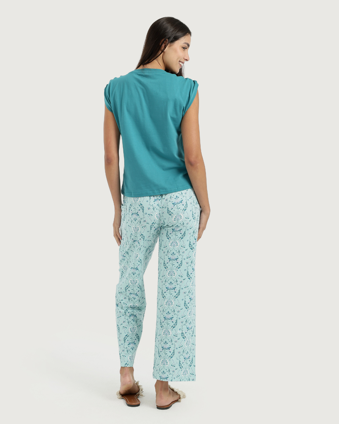 Women's Pajama Pants with Flowers