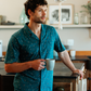 Men's Button-Up Pajamas with Toucan Print