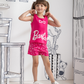 Barbie Girls' pajamas, T-shirt and Barbie shorts