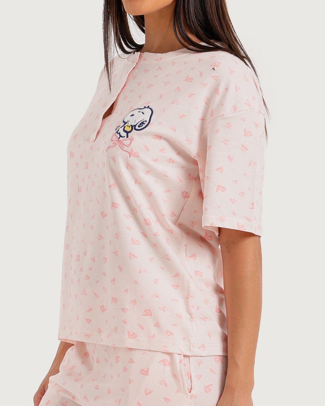 Women's buttoned pajama pants