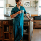Men's Button-Up Pajamas with Toucan Print