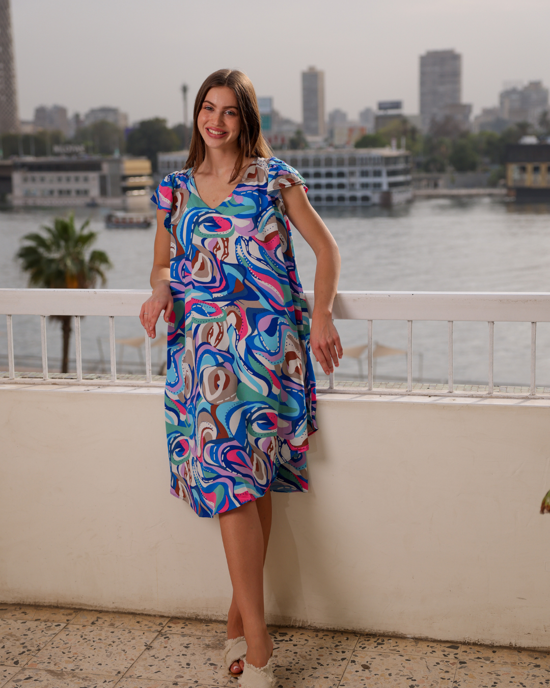 752 قميص فسكوز قصير