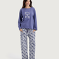pajama women fleur manche pantalon