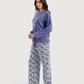 pajama women fleur manche pantalon