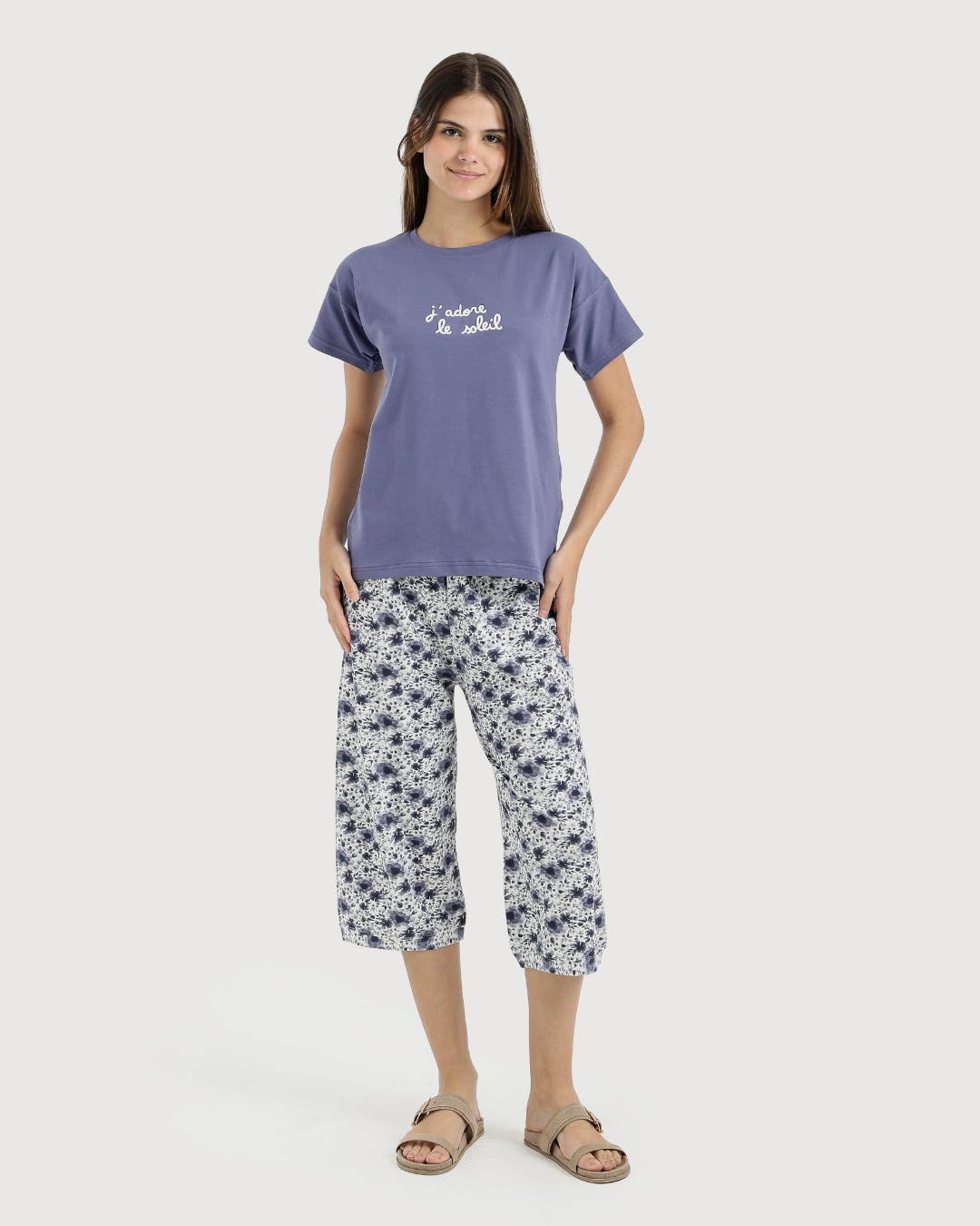 بيجاما حريمى بنتاكور ورد