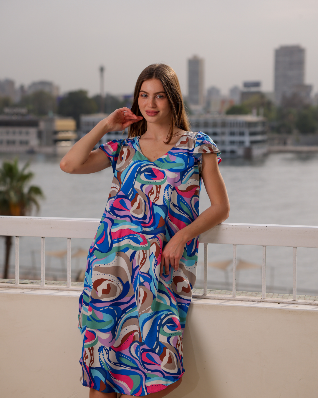 752 قميص فسكوز قصير