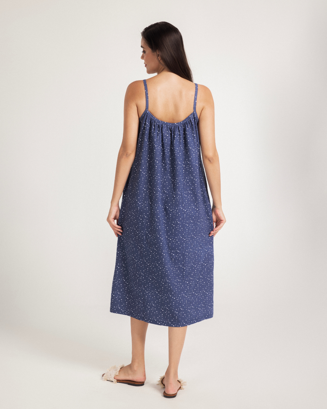 فستان حمالات قطن