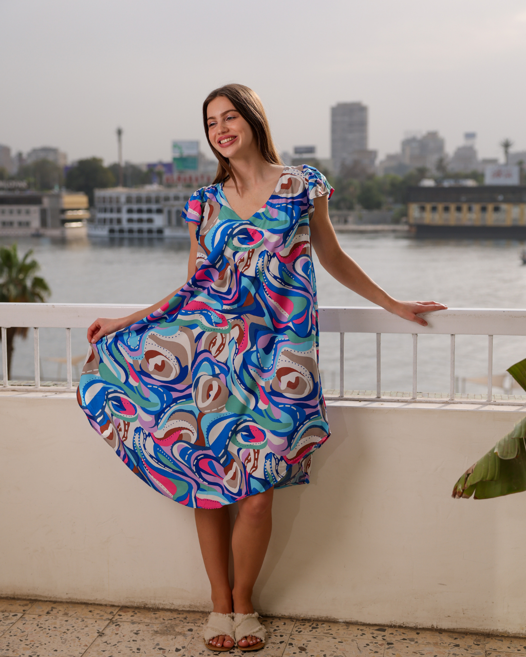 752 قميص فسكوز قصير