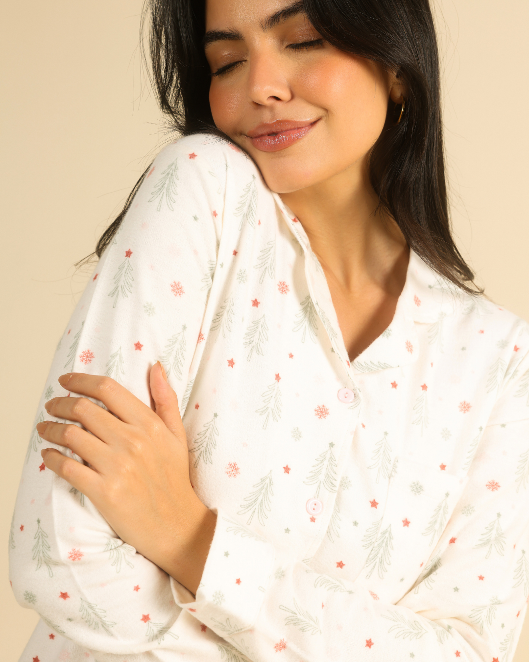 Winter wonderland classic button up pajama