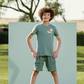 Pajama garçon hors ligne, demi leges, short