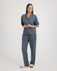 Paisley patternبيجاما حريمي بزراير