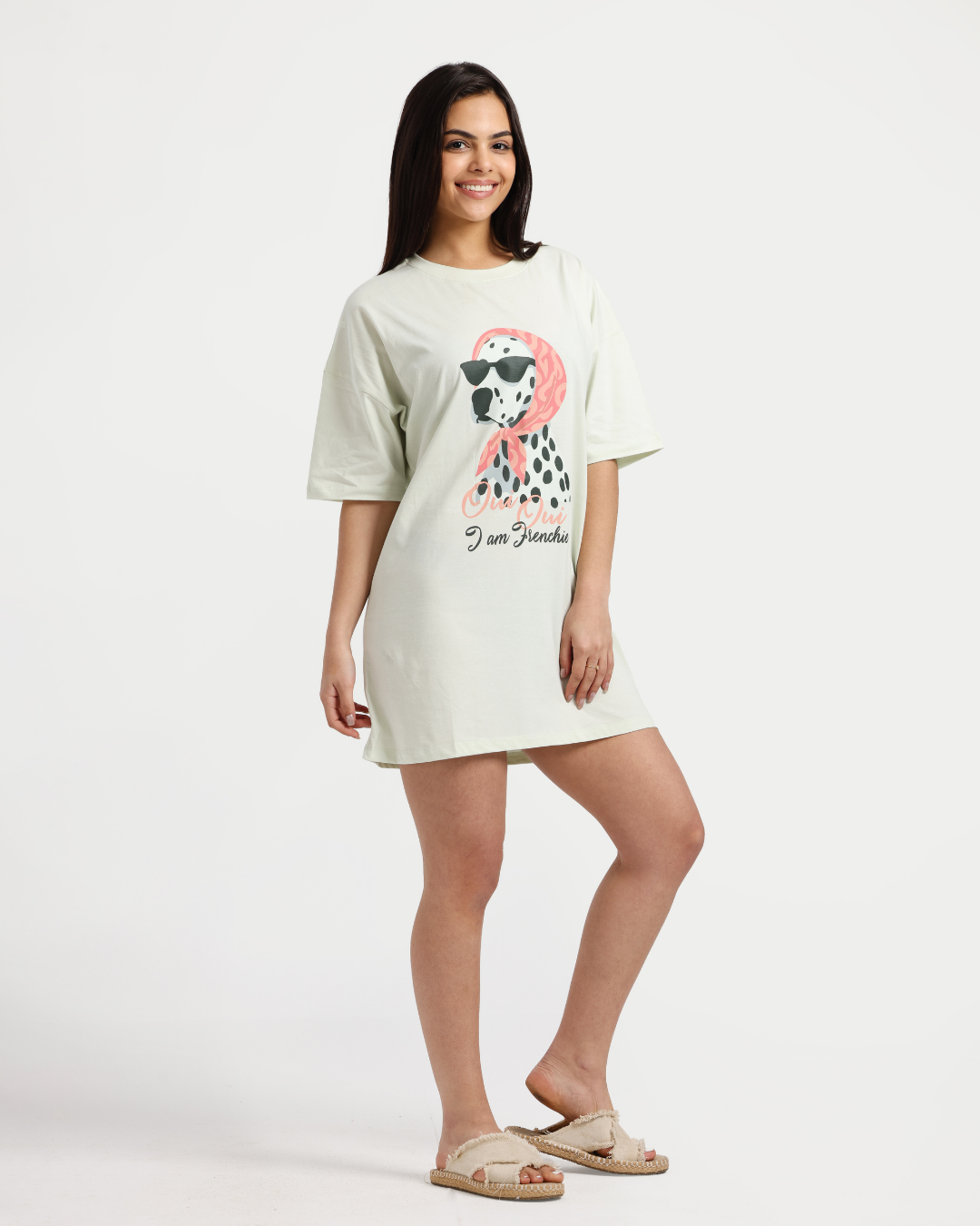 نايت شيرت حريمي الكلب المرح