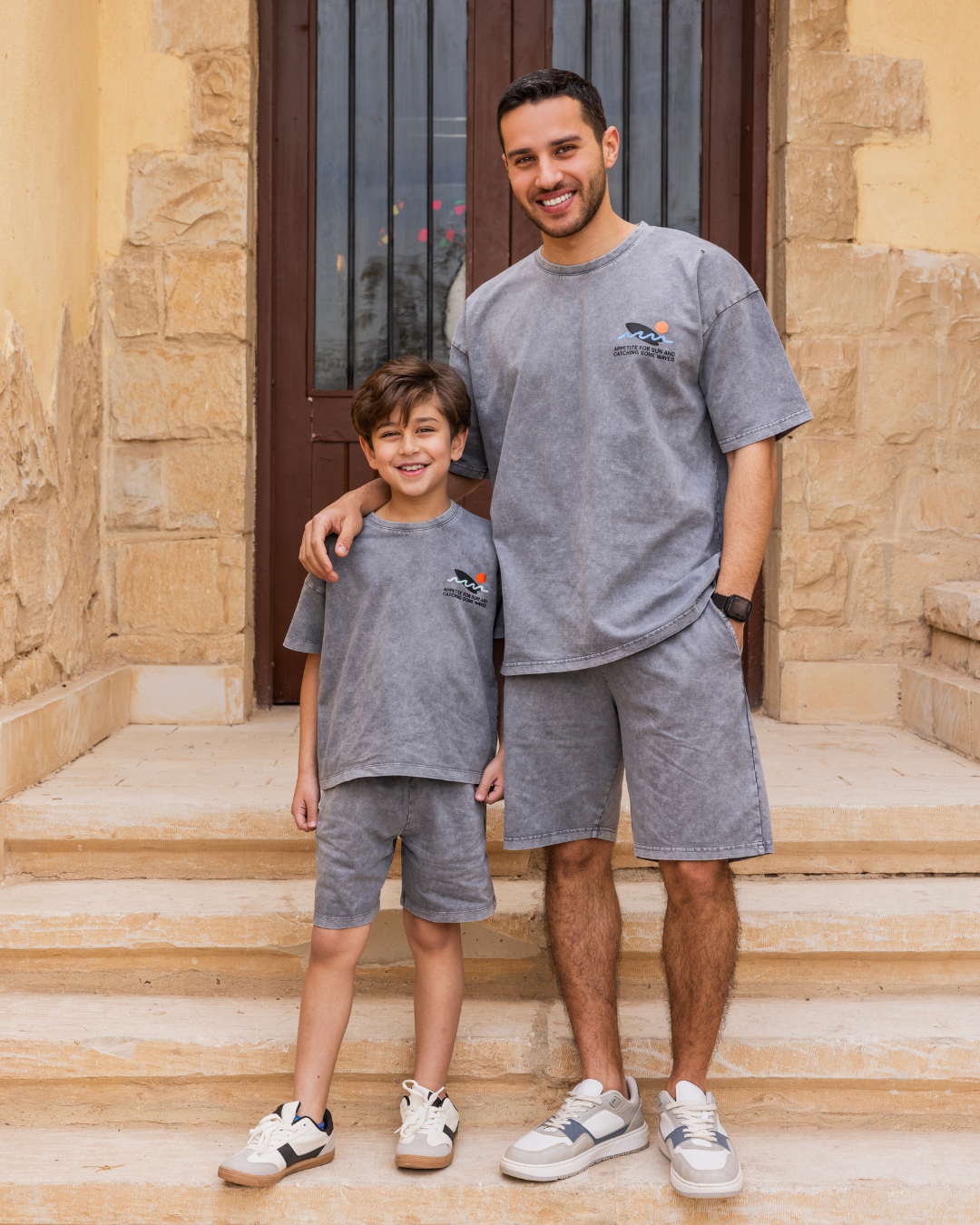 طقم  شورت سمر ميلتون تحجير شمس و مركب