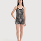 Women's Cotton V-Strap Pajamas with Snake Skin Shorts