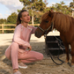 Plain women's pajamas with lace on the shoulder