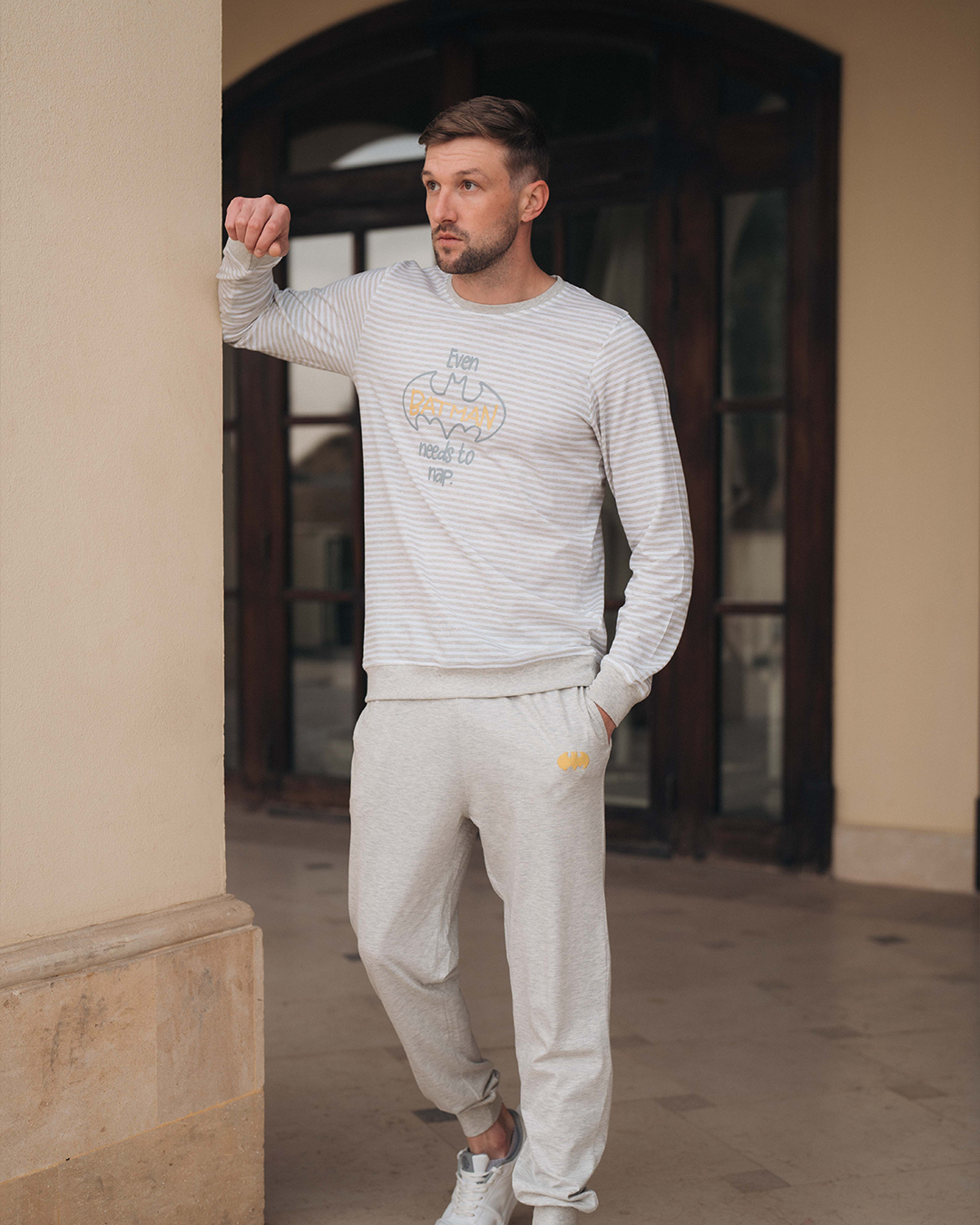 Batman needs to napبيجاما رجالي كُم طويل