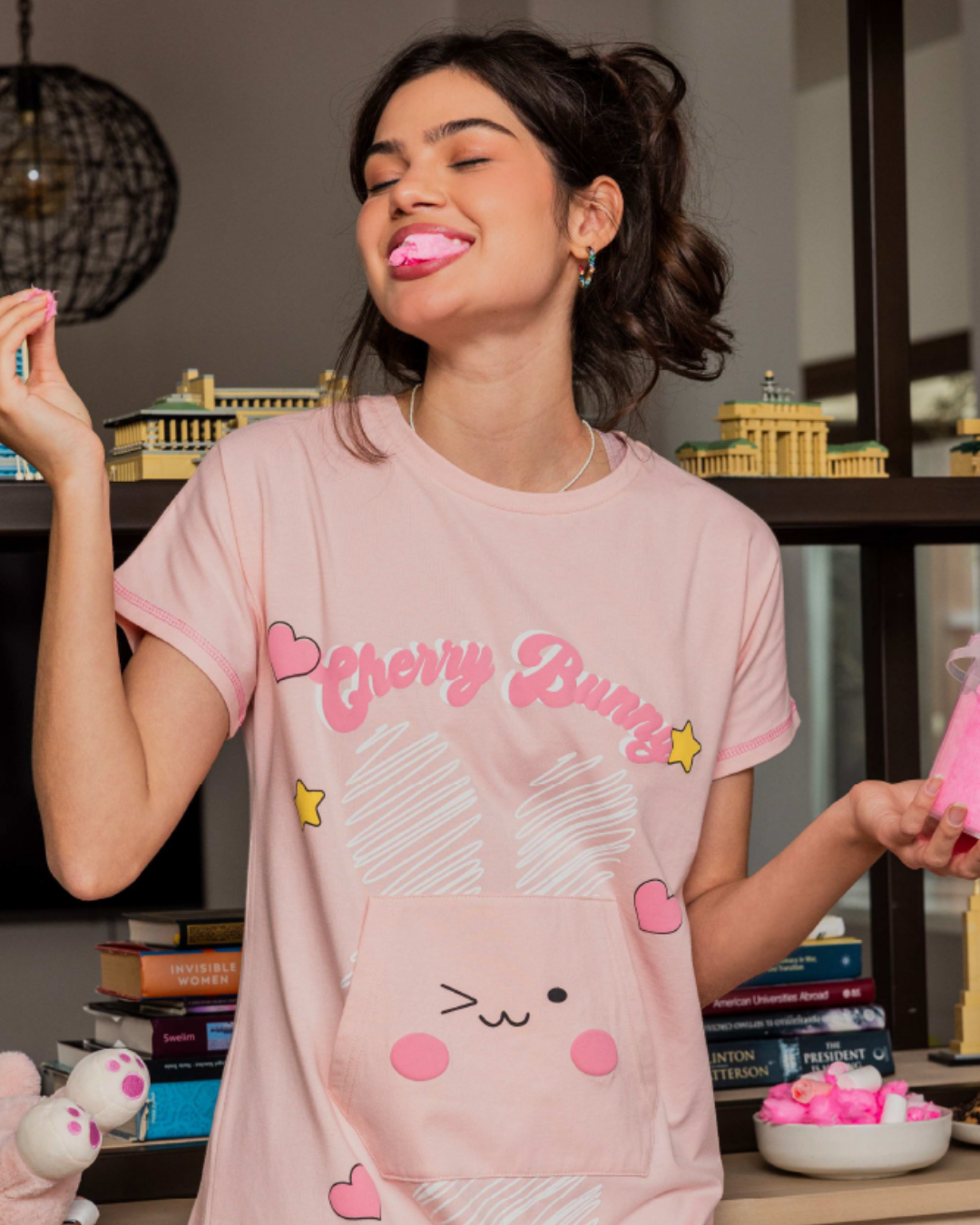 Cherry Bunny Knight T -shirt