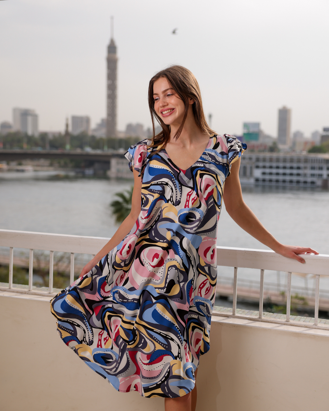 752 قميص فسكوز قصير