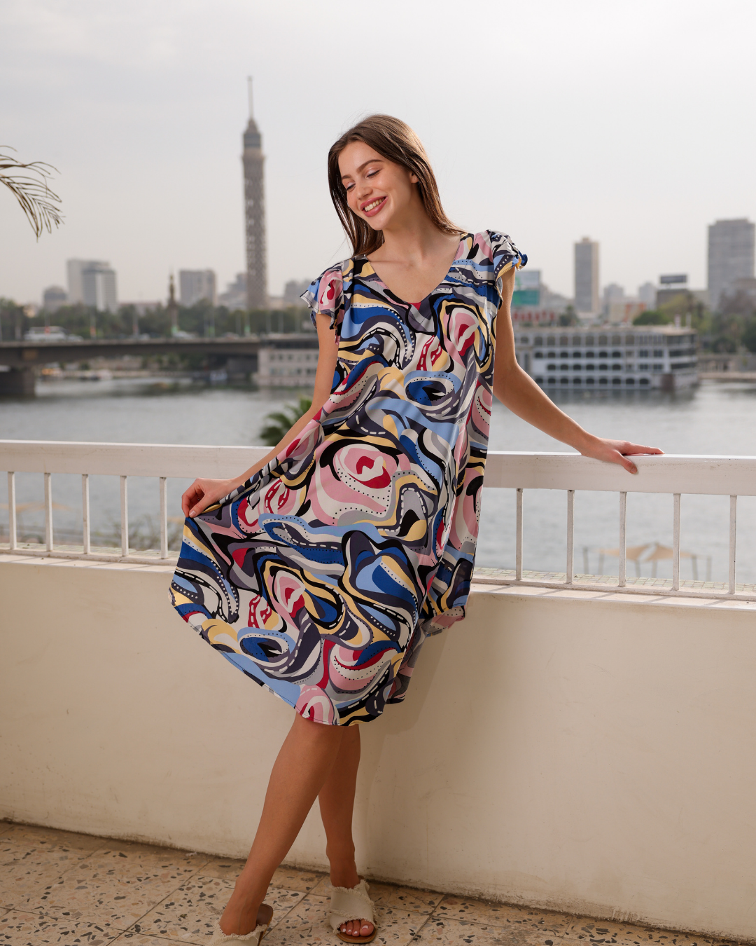 752 قميص فسكوز قصير